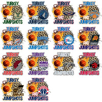 Load image into Gallery viewer, 30 Basketball Teams Turkey Designs Bundle PNG
