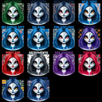 Load image into Gallery viewer, 30 Basketball Teams Zombie Girl Designs Bundle PNG
