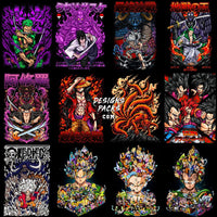 Load image into Gallery viewer, 70 Anime Mix Halftone Designs Bundle PNG
