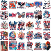 Load image into Gallery viewer, Patriotic American designs bundle with eagles, flags, and 4th of July themes for DTF, DTG, embroidery
