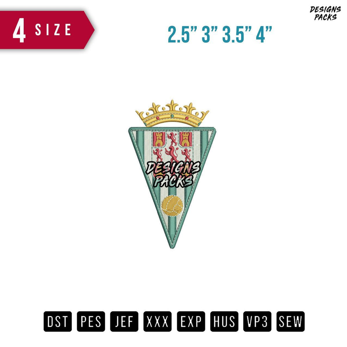 Cordoba Shield Embroidery Design