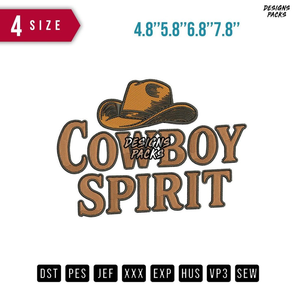 Cowboy Hat Embroidery Design