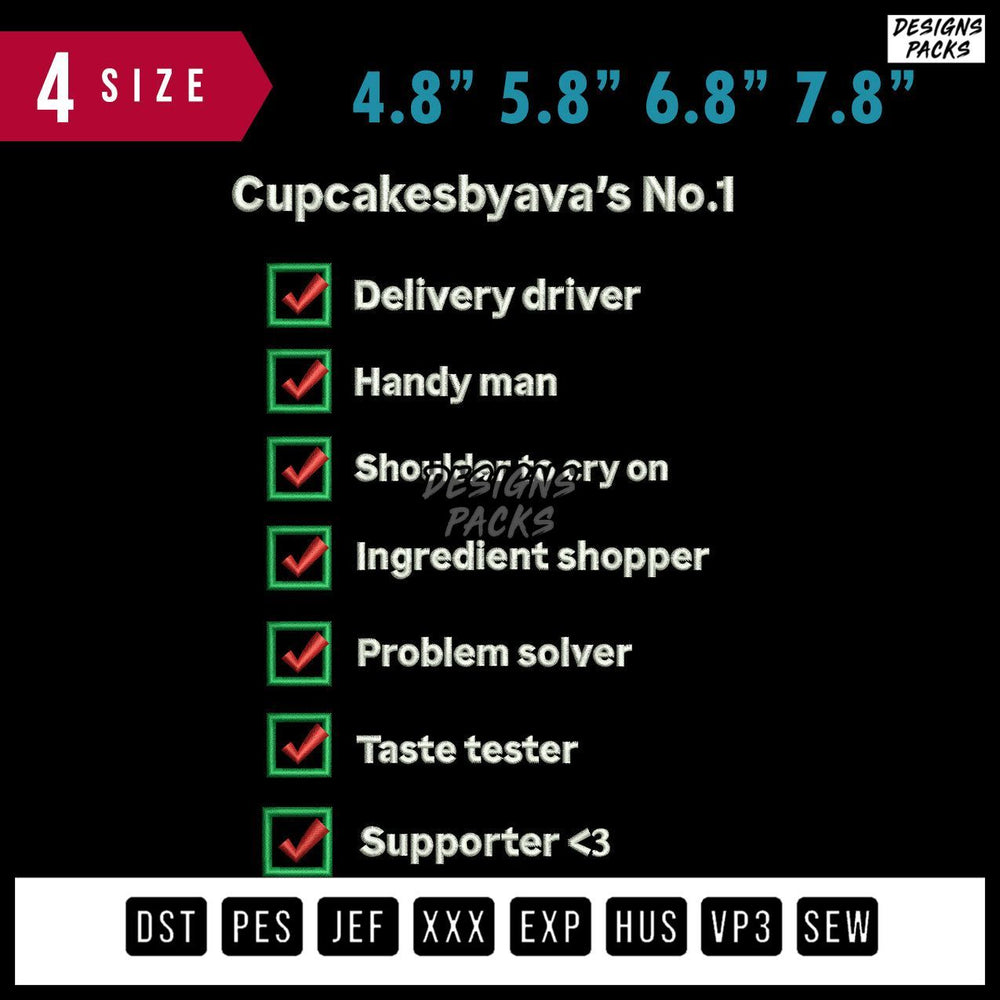 Cupcakebiava Embroidery Design