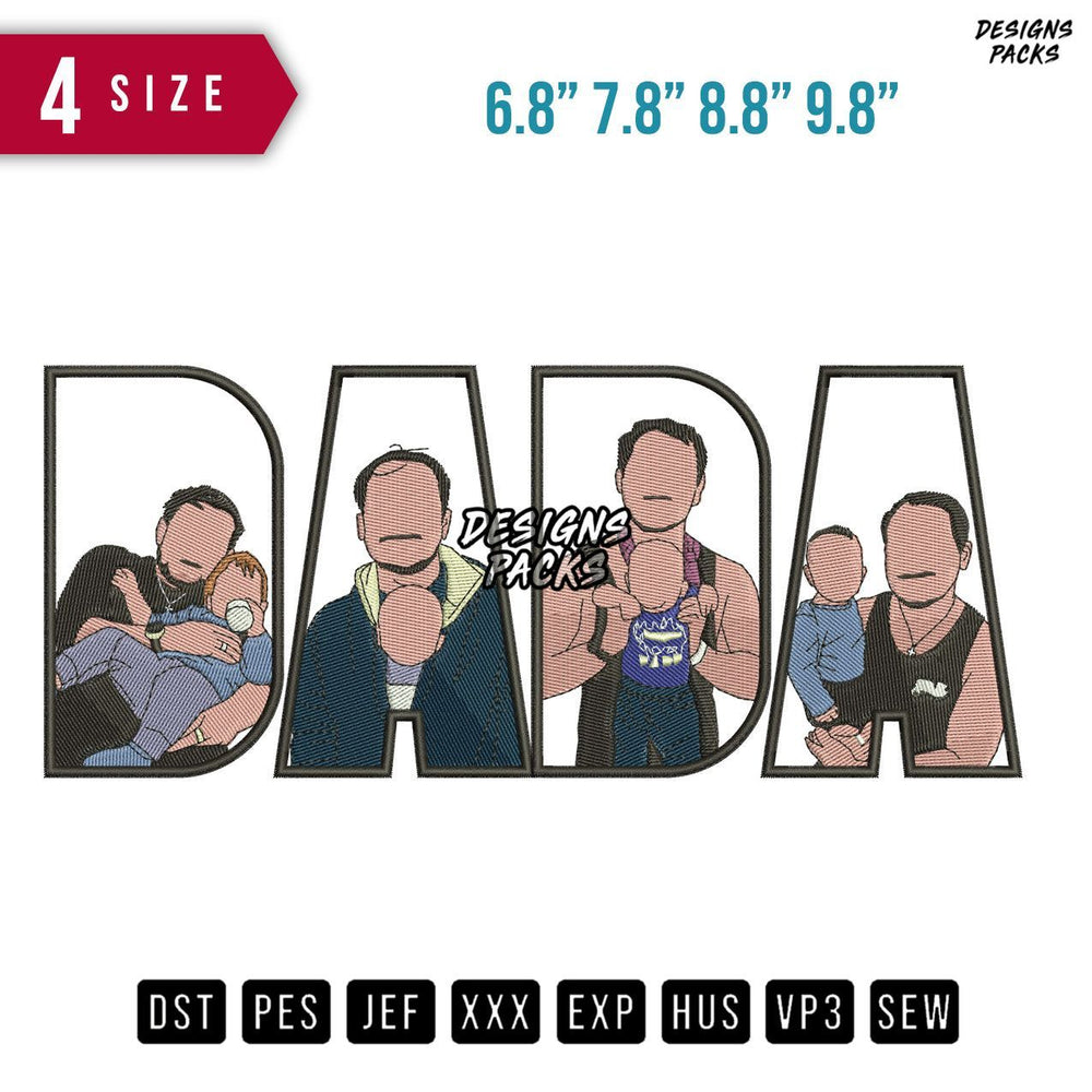 DADA Boy Milk Embroidery Design