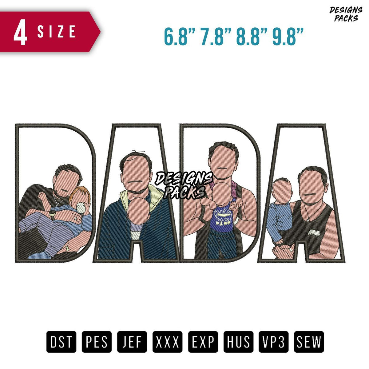 DADA Boy Milk Embroidery Design