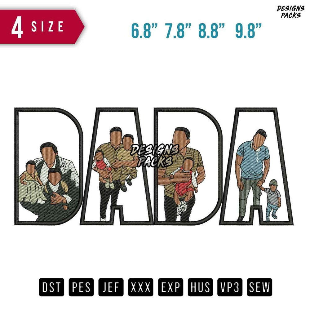 DADA Family Embroidery Design