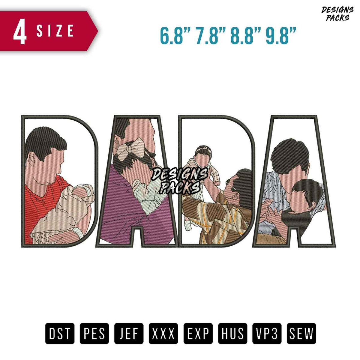 DADA Huge Baby Embroidery Design