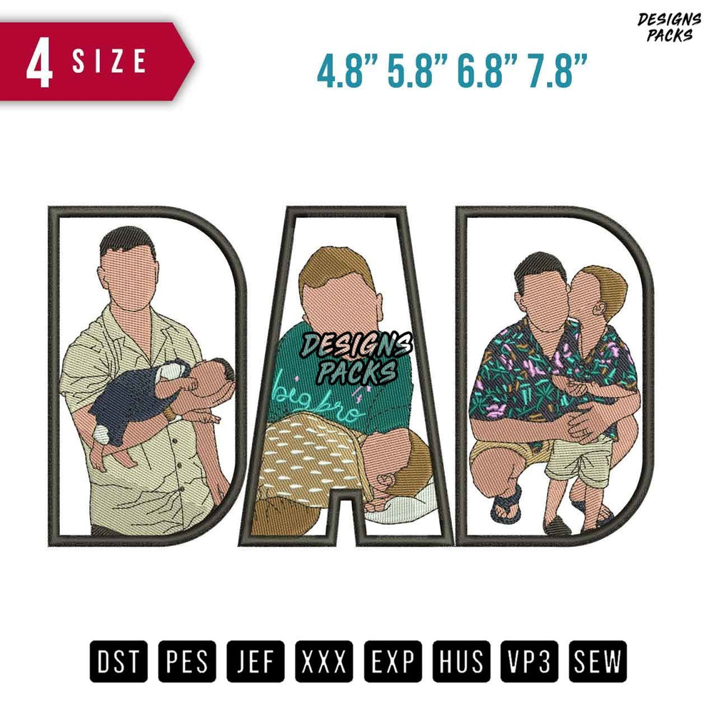 DAD Bigbro Embroidery Design