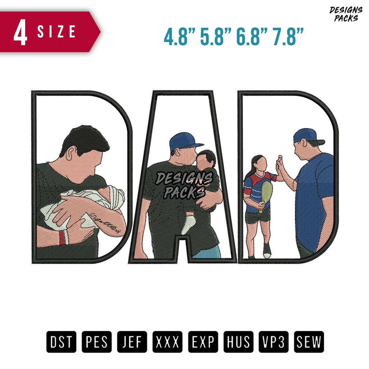 DAD Toz Embroidery Design