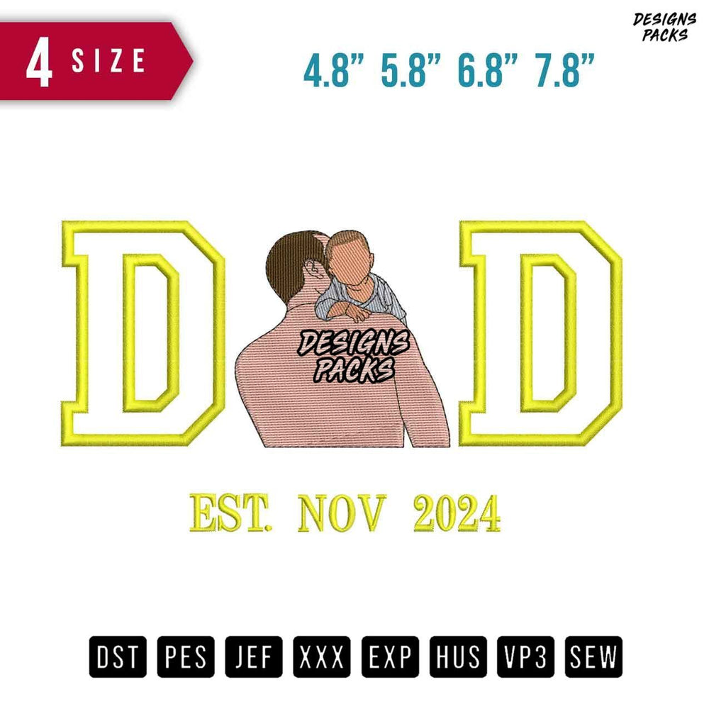 DD back Huge Embroidery Design