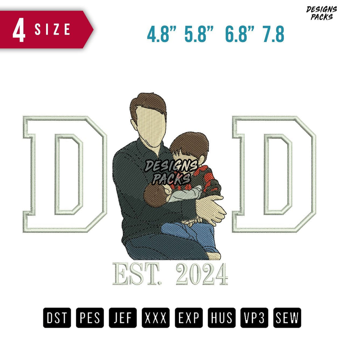 DD Boy Sit Embroidery Design