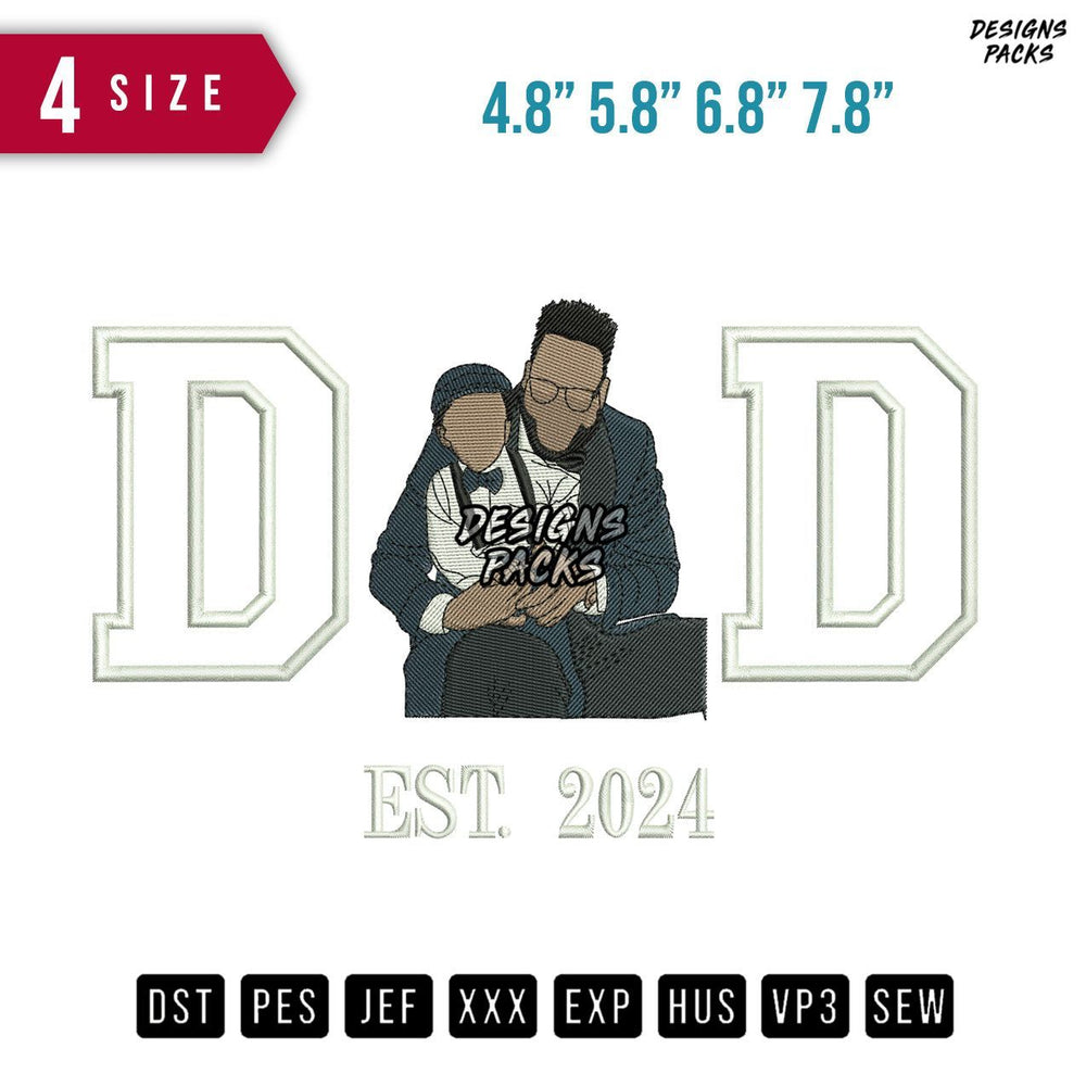 DD Brown Embroidery Design