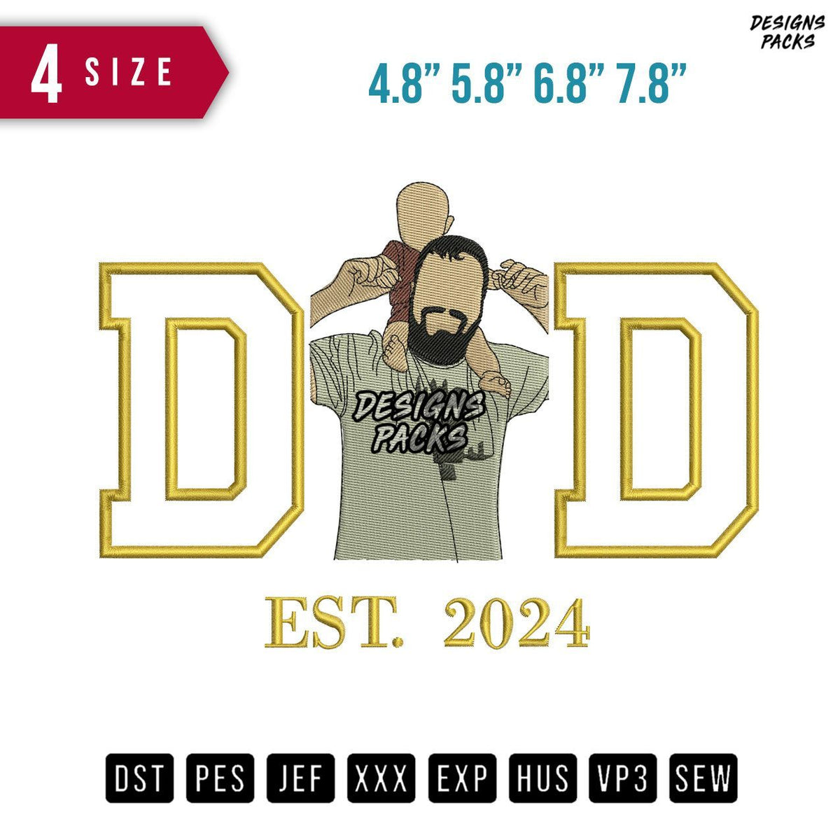 DD Carry Boy B Embroidery Design