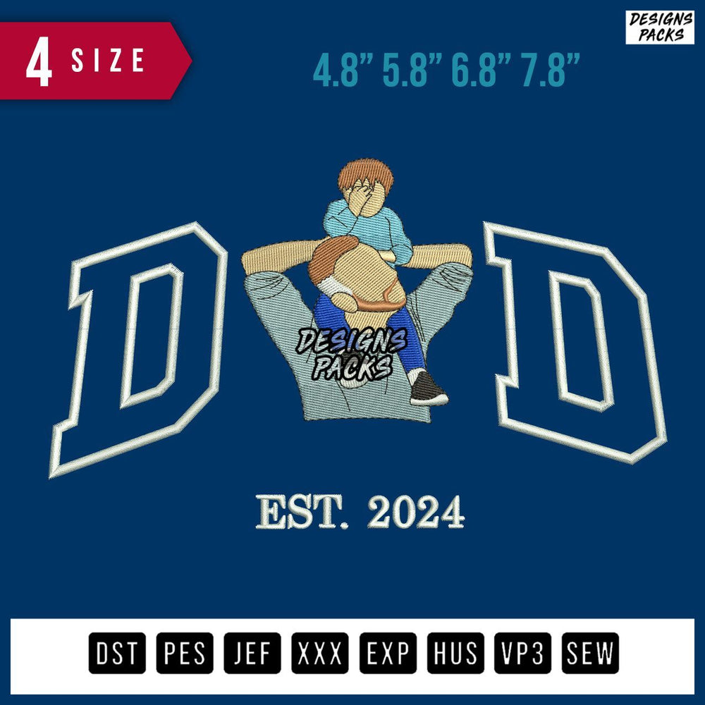 DD Carry Boy Embroidery Design