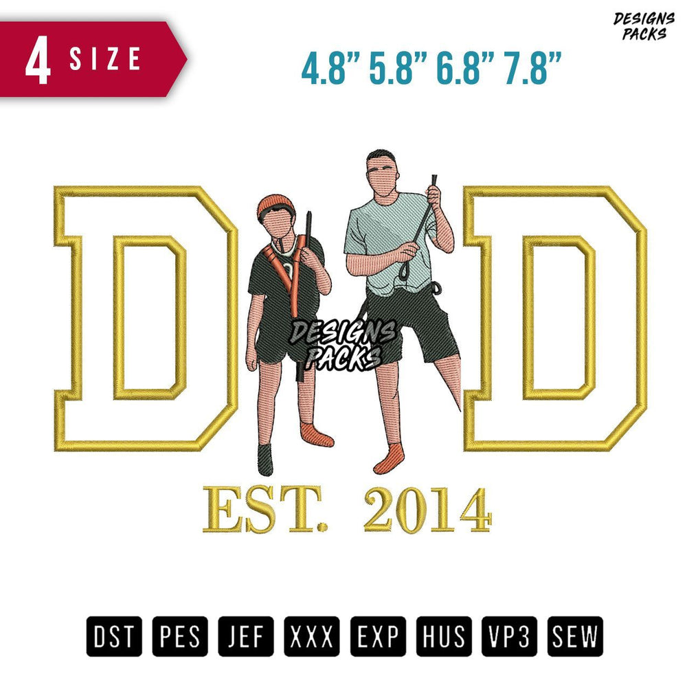 DD Climber Embroidery Design