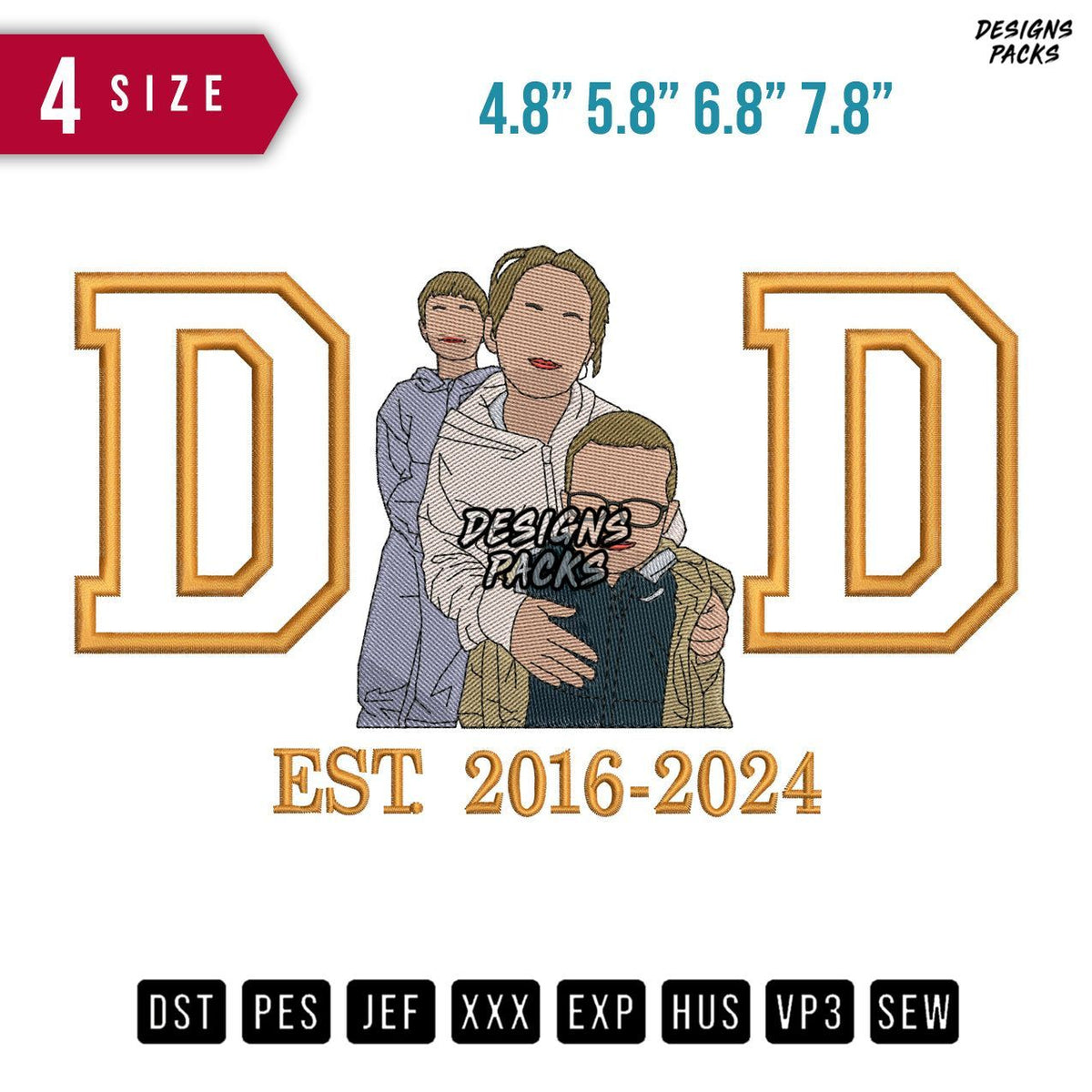 DD Families Embroidery Design