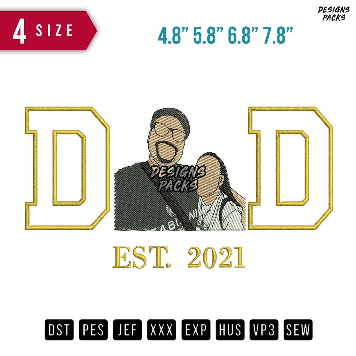 DD Fat Embroidery Design