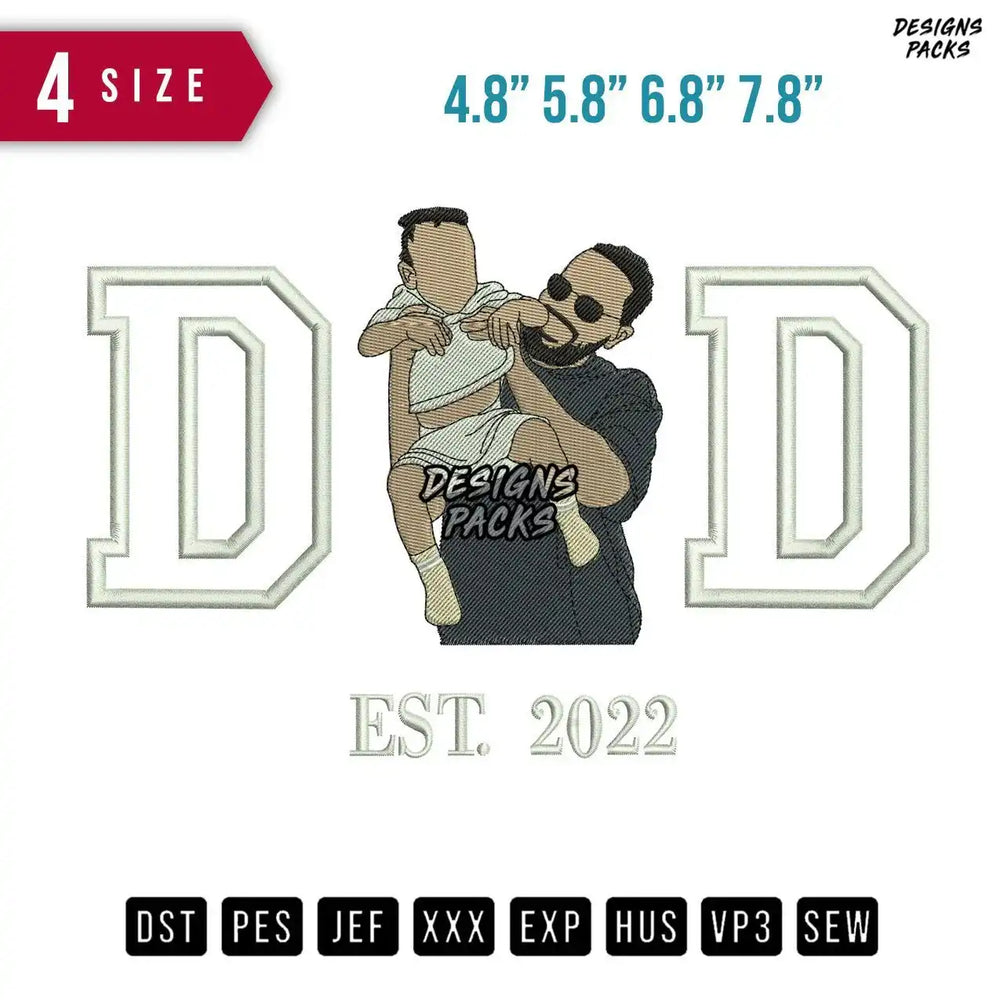 DD Father Sungless Embroidery Design