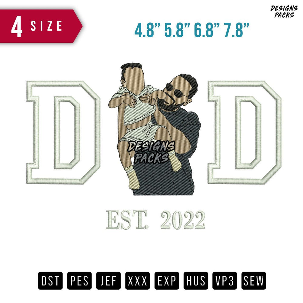 DD Father Sungless Embroidery Design