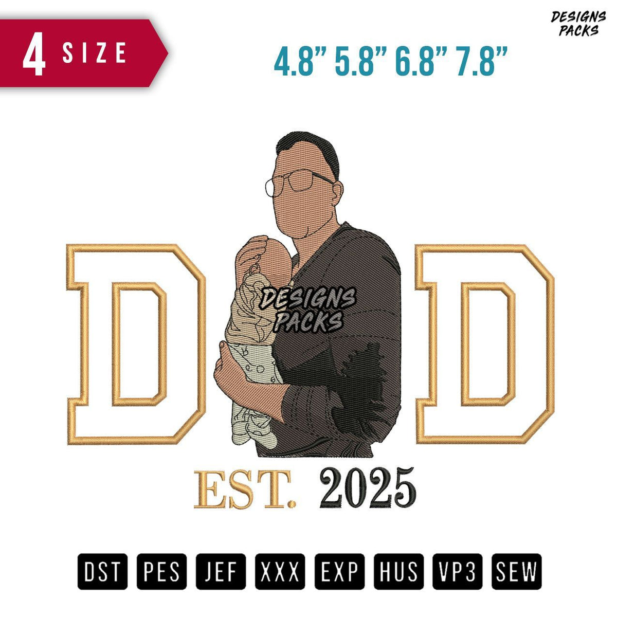 DD Huge Baby 2025 Embroidery Design