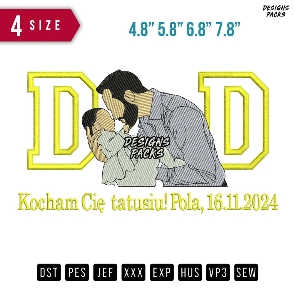 DD Kocham Embroidery Design