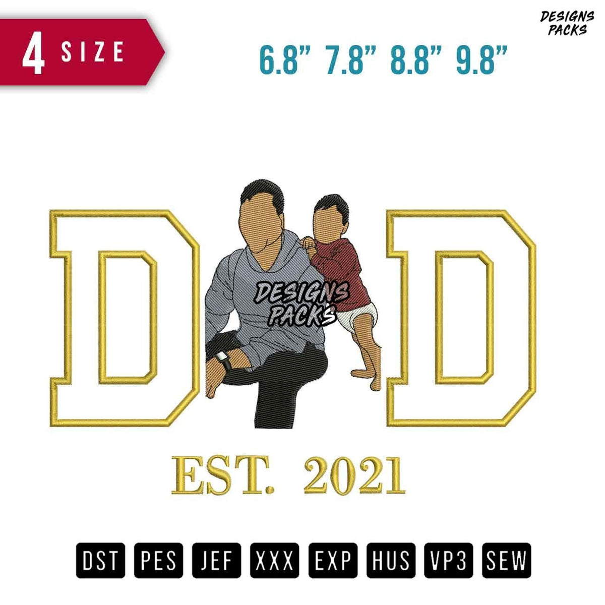 DD Man Boy Embroidery Design