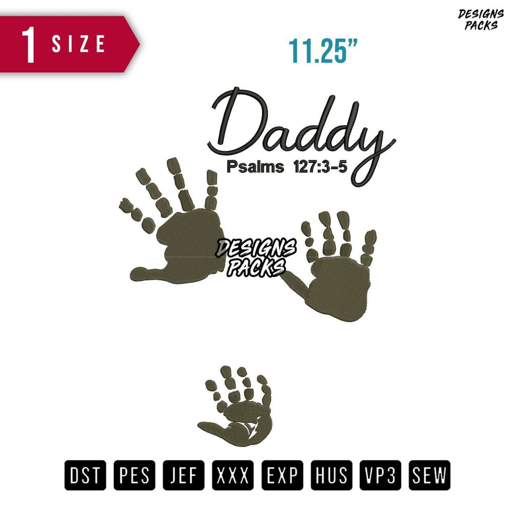 Daddy B Embroidery Design