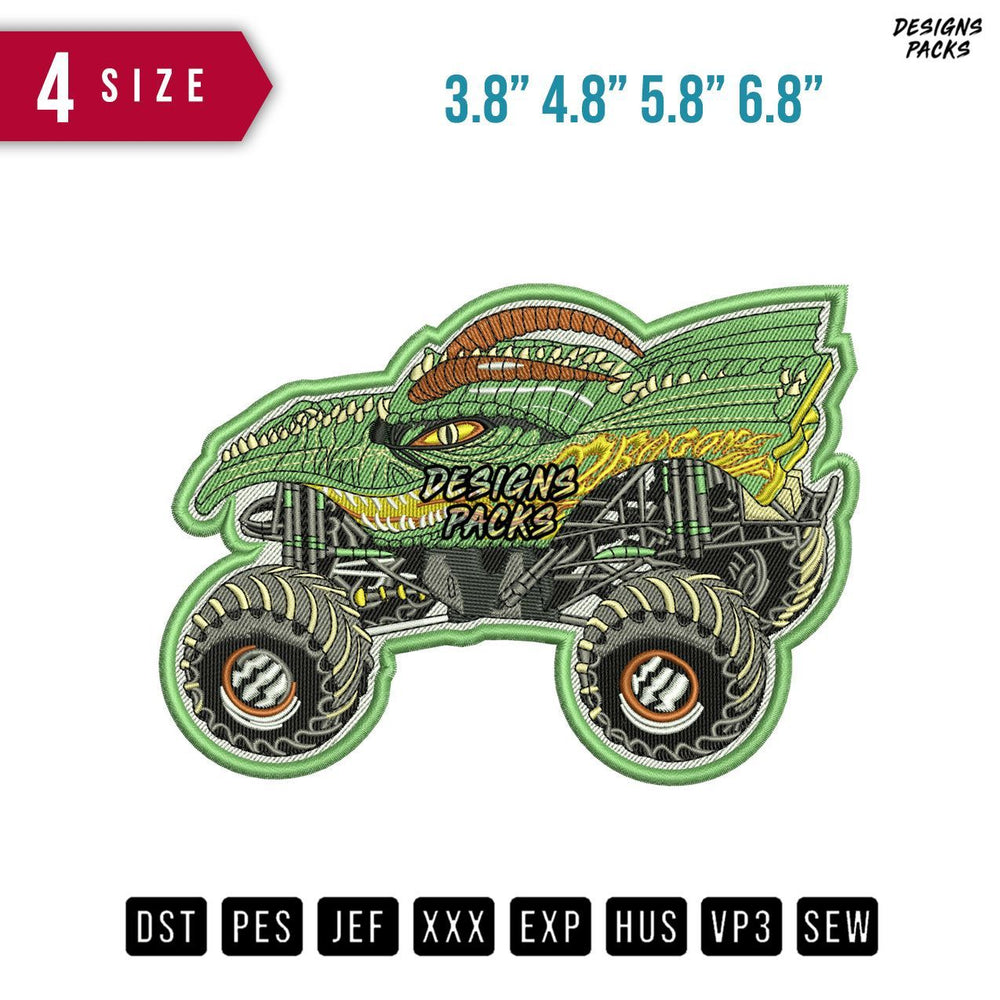 Dagon Car Toy Patch Embroidery Design