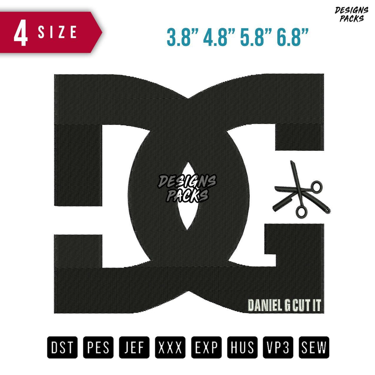 Daniel G Cut Embroidery Design