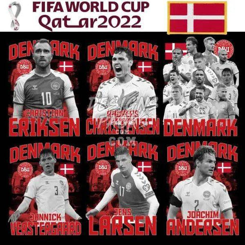 Denmark FIFA World Cup Qatar 2022 players: Eriksen, Christensen, Verstergaard, Larsen, Andersen