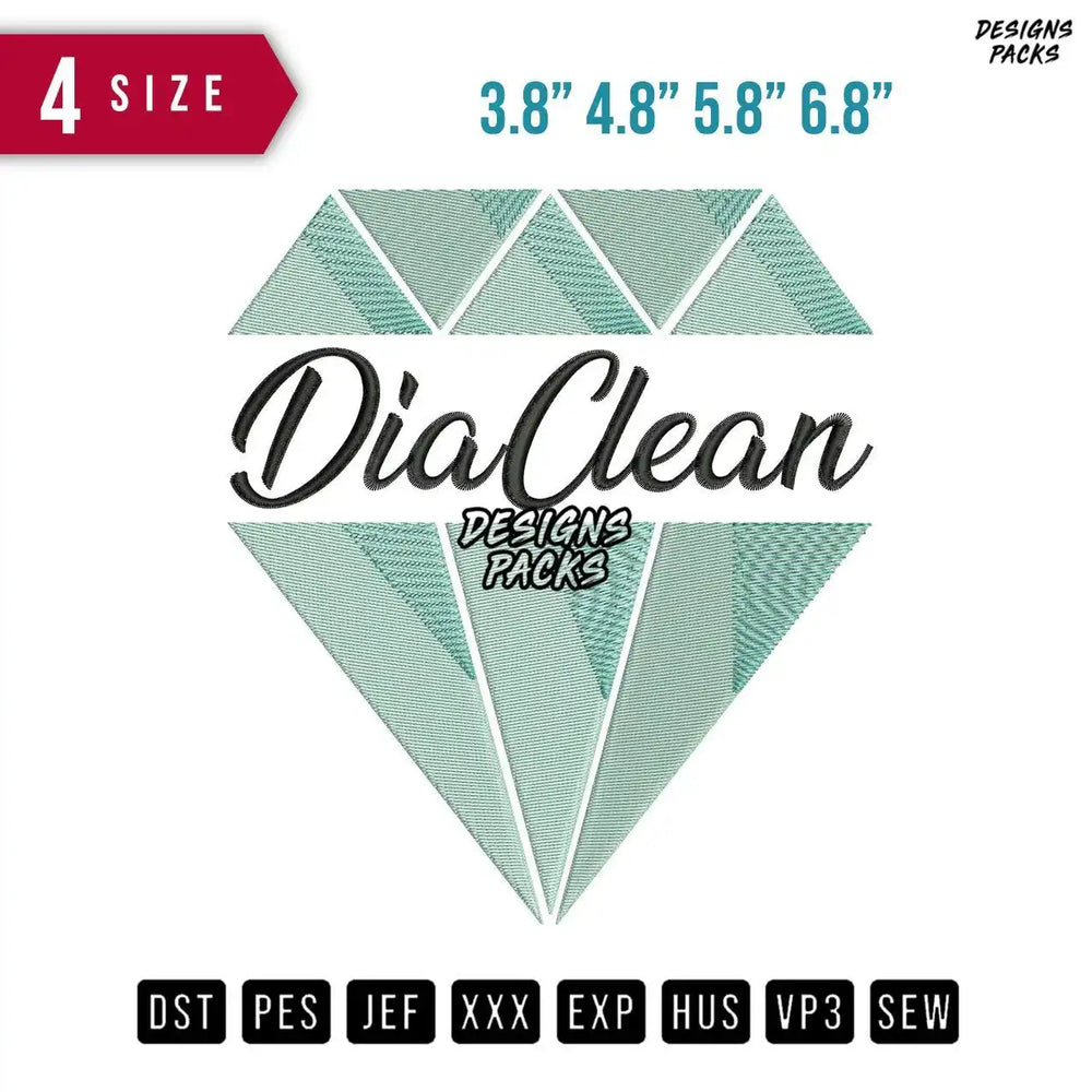 Dia Clean Embroidery Design