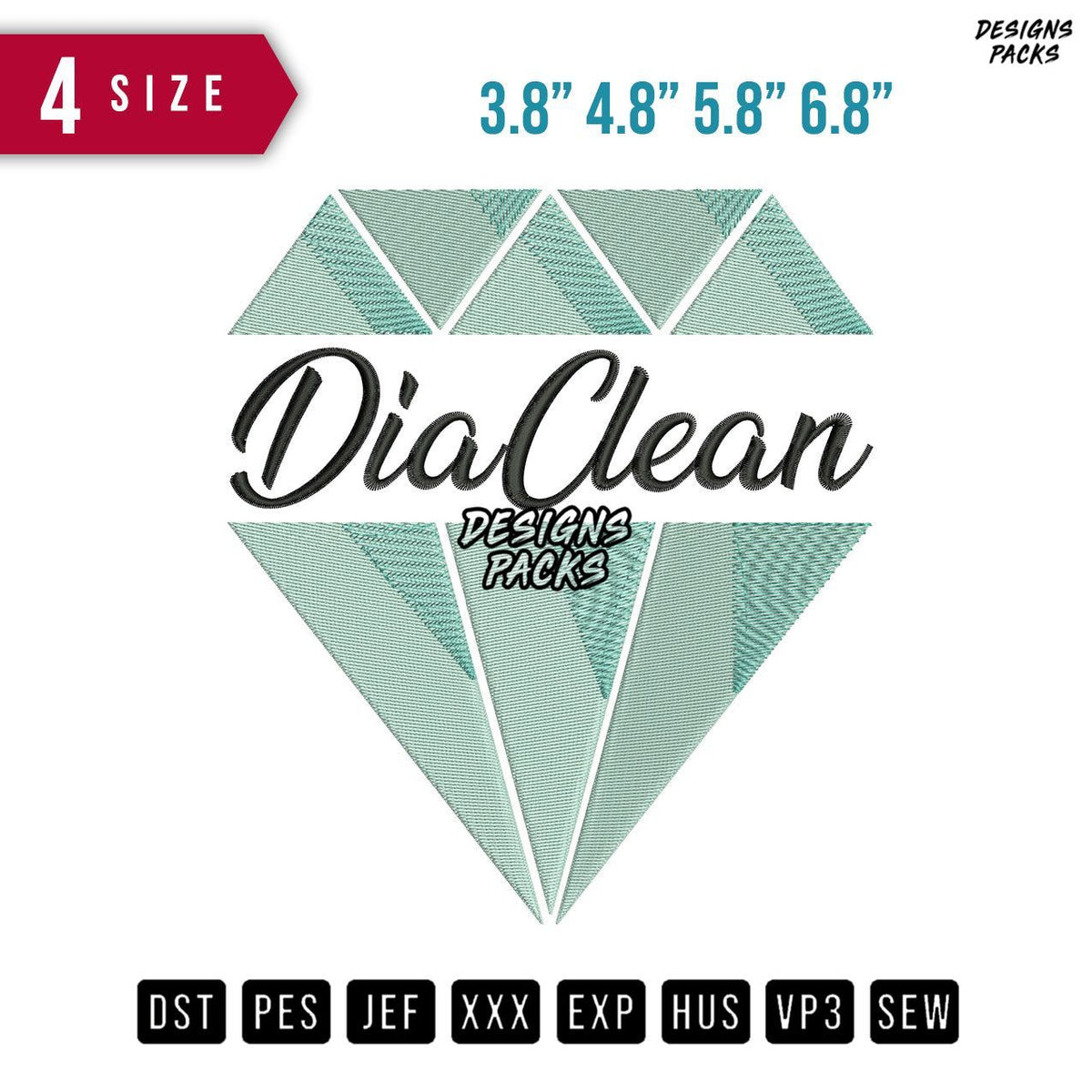 Dia Clean Embroidery Design