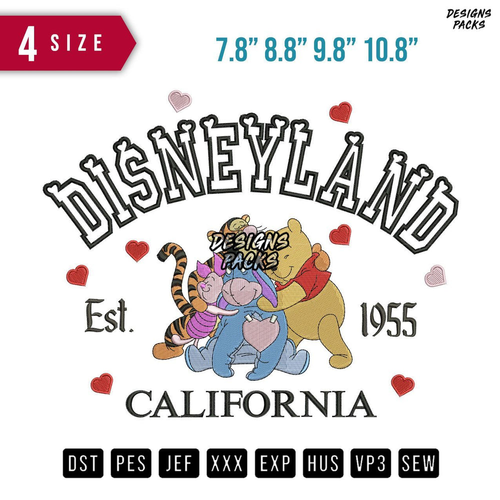 Disneyland Appliq Embroidery Design