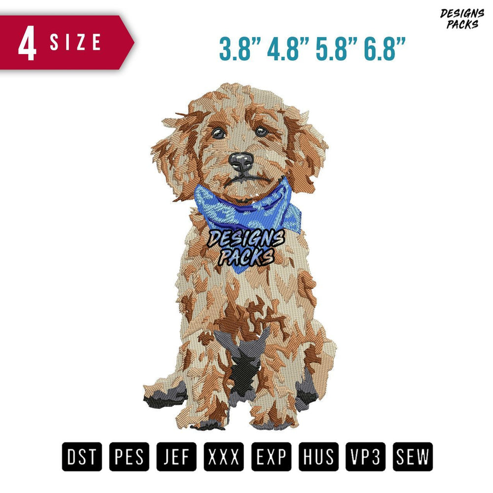Dog Bandanna C Embroidery Design