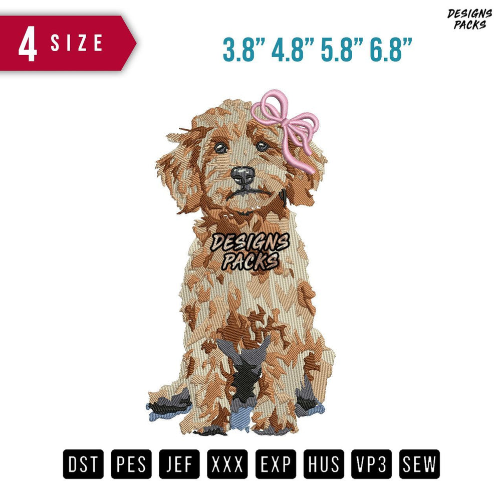 Dog Bandanna D Embroidery Design