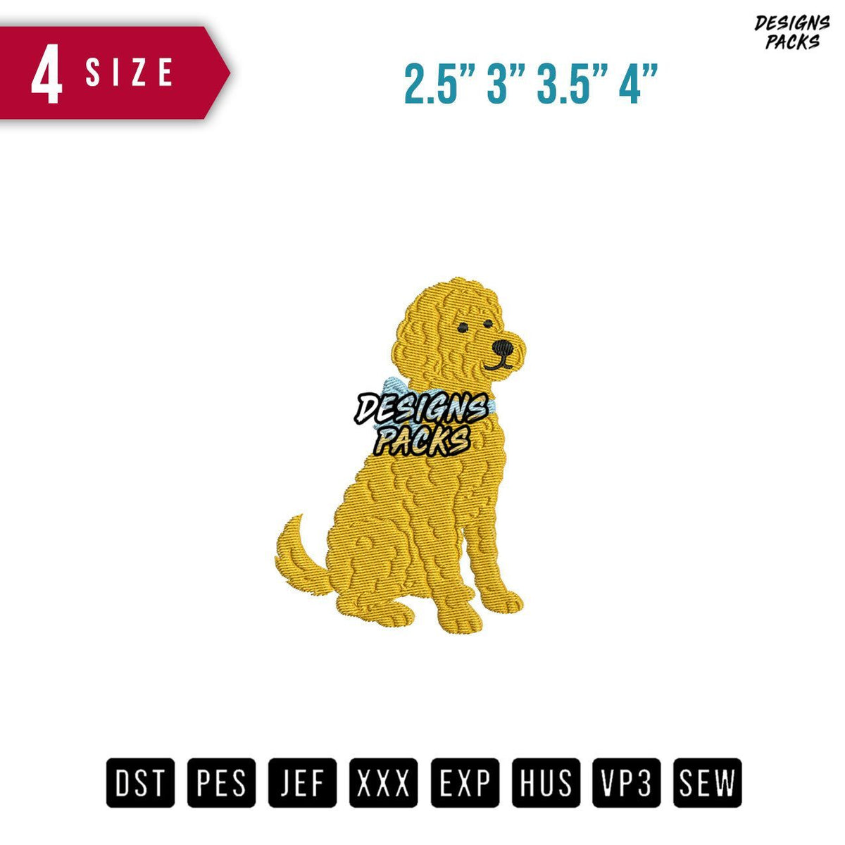 Dog Bowtie A Embroidery Design