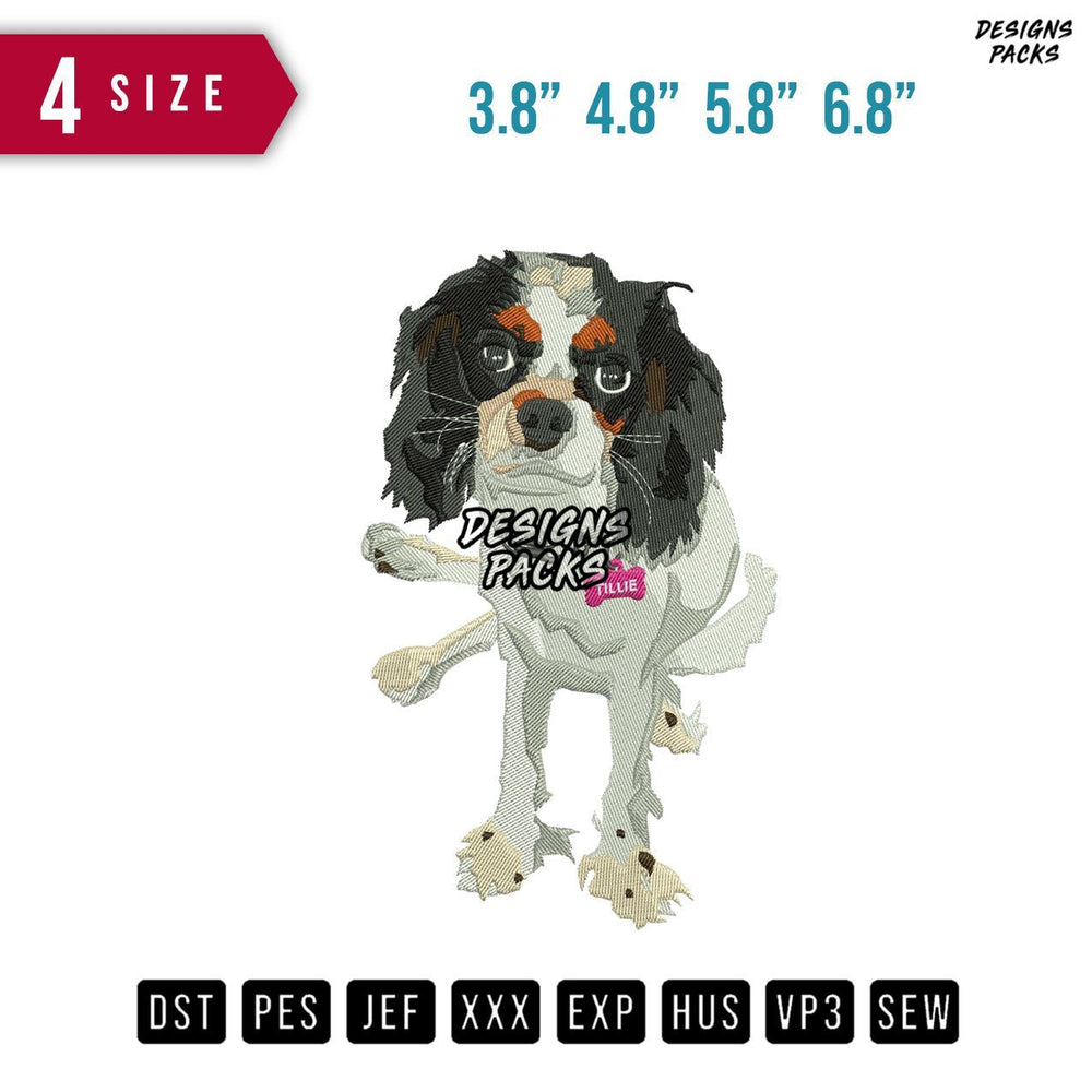 Dog Halloween B Embroidery Design