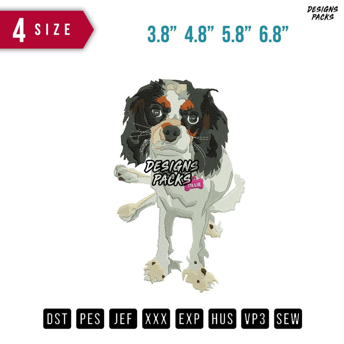 Dog Halloween B Embroidery Design