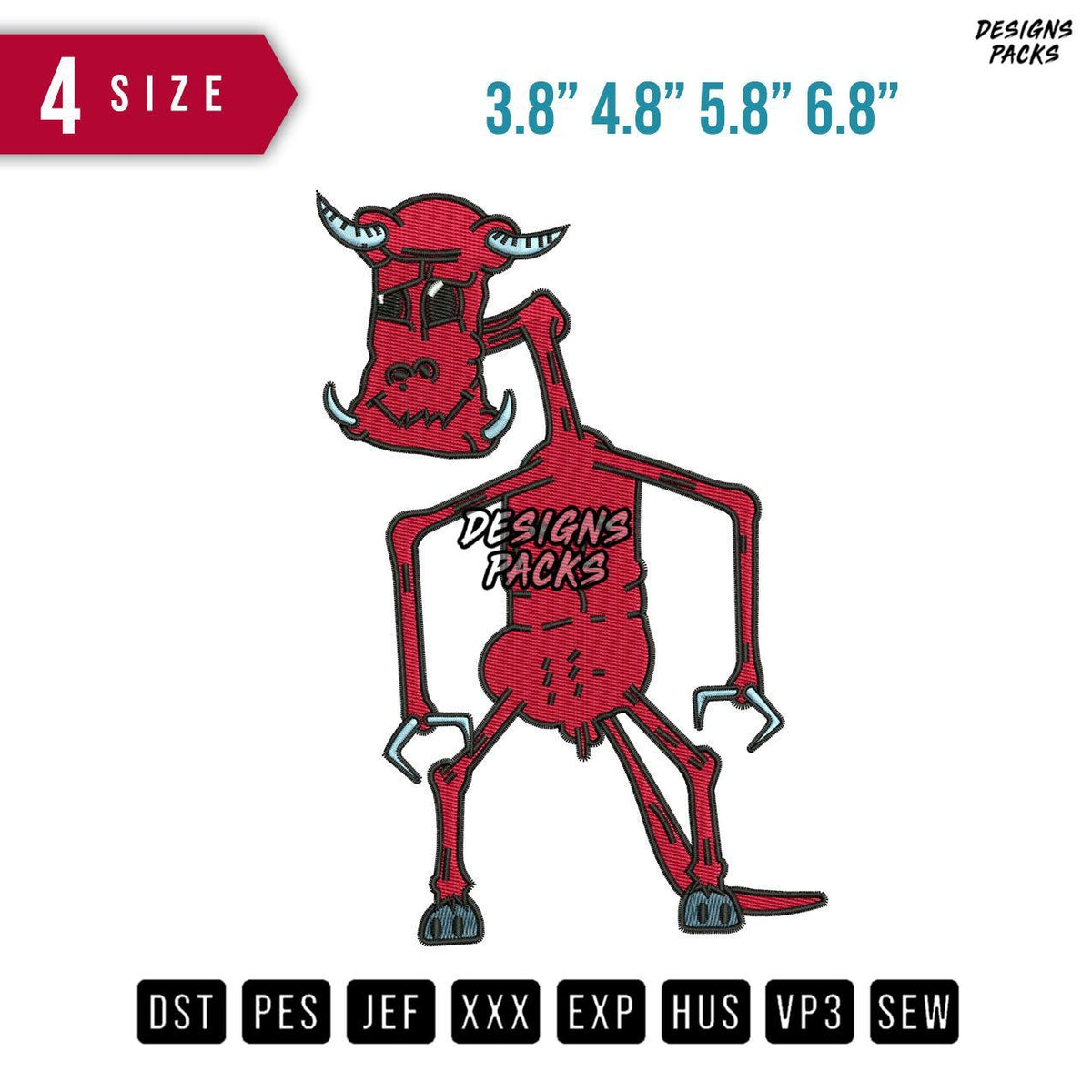 Domino Embroidery Design