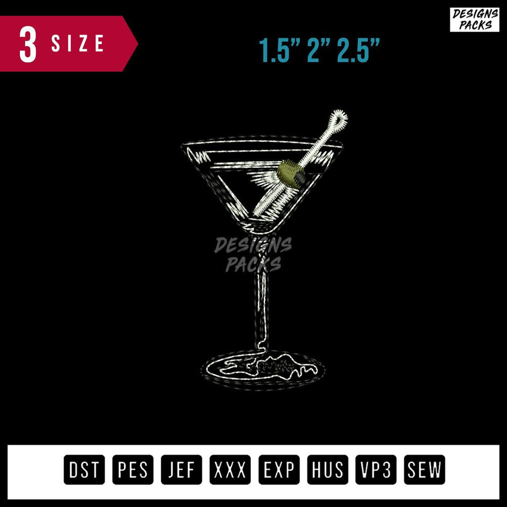 Drink A Embroidery Design