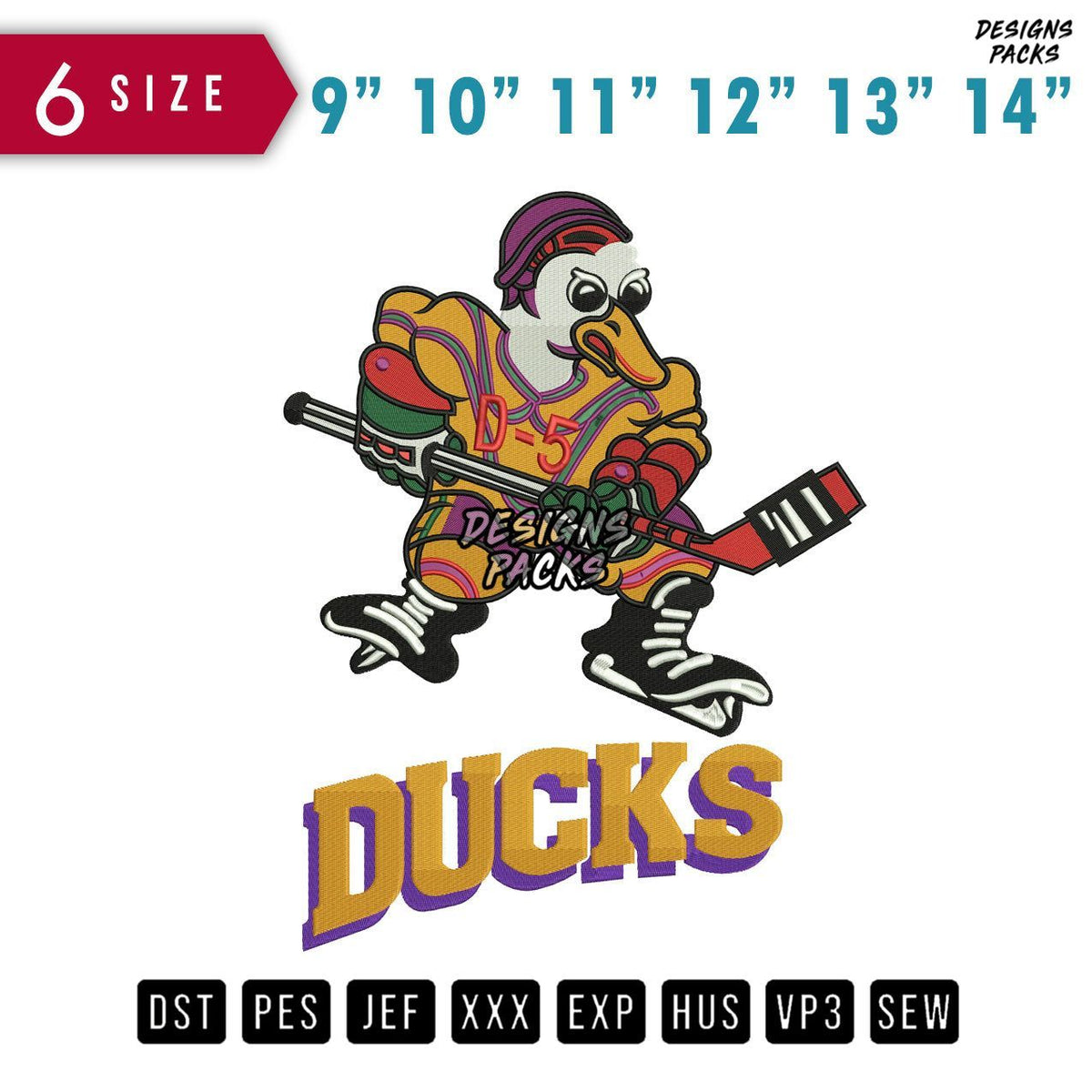 Ducks Embroidery Design