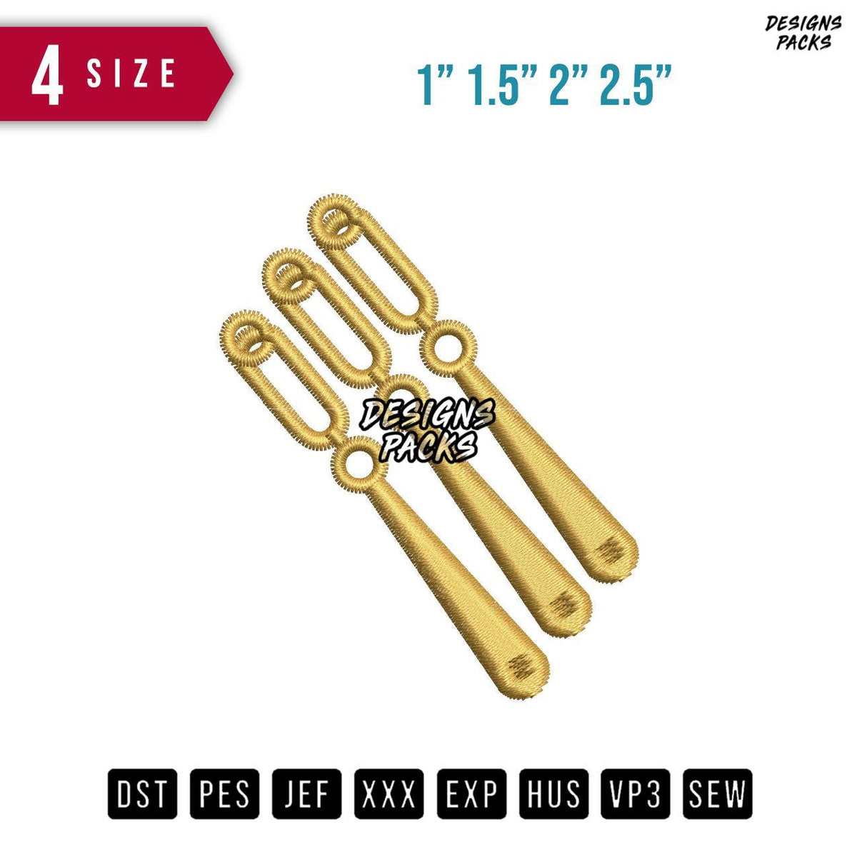 Earrings Embroidery Design