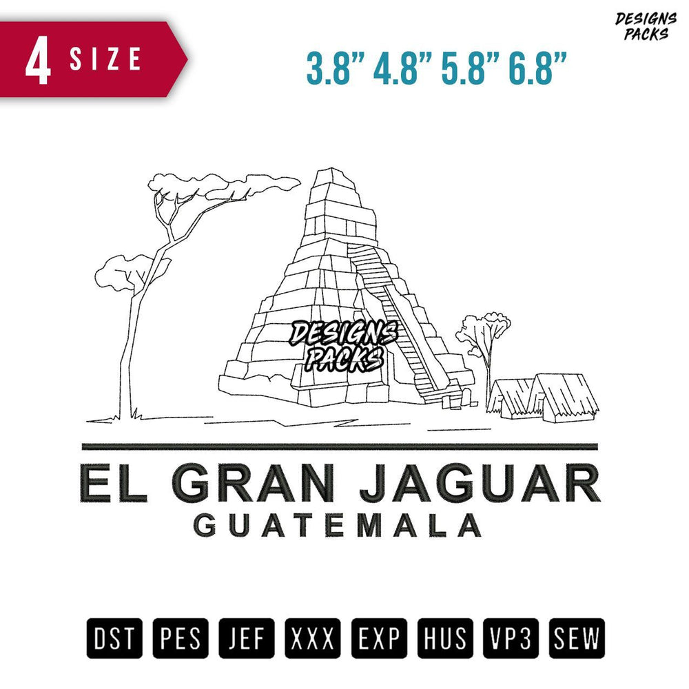 ElGrand Jaguar Embroidery Design