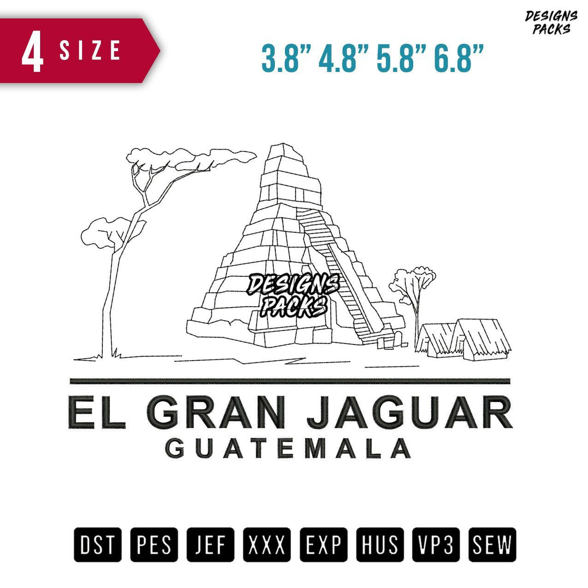 ElGrand Jaguar Embroidery Design