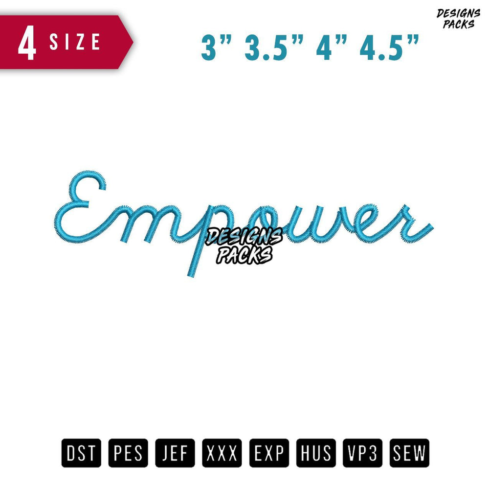 Empower Embroidery Design