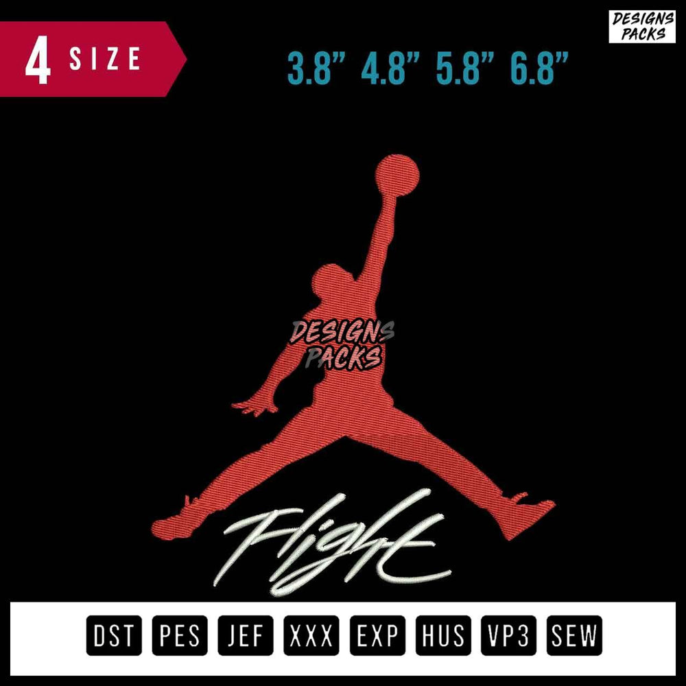 Flight Embroidery Design