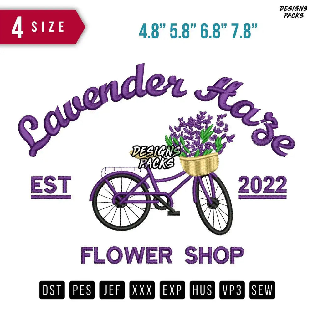 Flower Shop Embroidery Design
