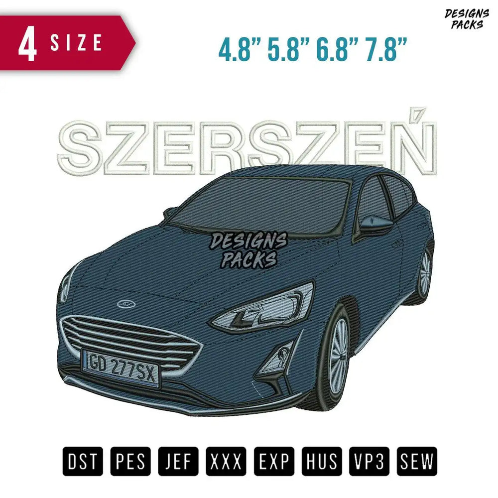 FordFocus SZ Embroidery Design