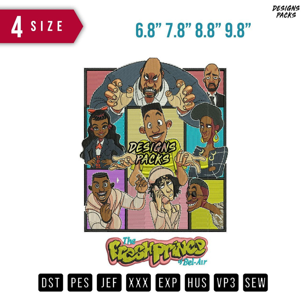 Fresh Prince Embroidery Design