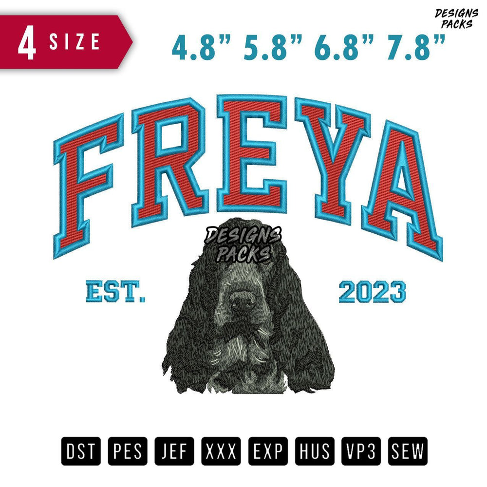 Freya Dogs Embroidery Design